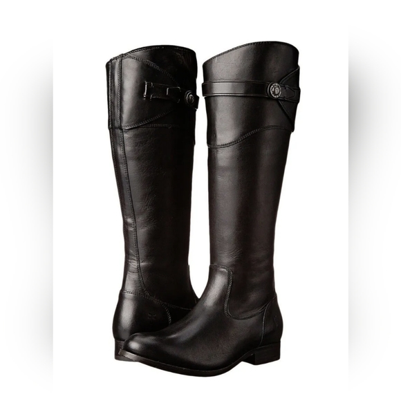 Genuine Leather Frye Boots, Size US 6.5, Black - Picture 9 of 10